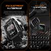 PASNEW Military Smart Watches for Men IP68 Waterproof Bluetooth Call,123 Sports,1.83'' Tactical Fitness Watch,Sleep,Blood Pressure, Heart Rate,Oxygen,for Android iOS Outdoor Sports view 2