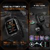 PASNEW Military Smart Watches for Men IP68 Waterproof Bluetooth Call,123 Sports,1.83'' Tactical Fitness Watch,Sleep,Blood Pressure, Heart Rate,Oxygen,for Android iOS Outdoor Sports view 3