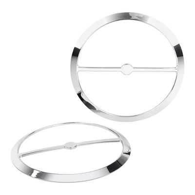 YDLMT 1 Pair Chrome Motorcycle Speaker Covers Trim Grill Caps for Harley Touring Electra Glide Street Glide Ultra Limited Tri Glide FLHTK FLHTCU 2014-2023