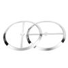 YDLMT 1 Pair Chrome Motorcycle Speaker Covers Trim Grill Caps for Harley Touring Electra Glide Street Glide Ultra Limited Tri Glide FLHTK FLHTCU 2014-2023 view 2