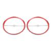 YDLMT 1 Pair Chrome Motorcycle Speaker Covers Trim Grill Caps for Harley Touring Electra Glide Street Glide Ultra Limited Tri Glide FLHTK FLHTCU 2014-2023 view 3