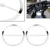 YDLMT 1 Pair Chrome Motorcycle Speaker Covers Trim Grill Caps for Harley Touring Electra Glide Street Glide Ultra Limited Tri Glide FLHTK FLHTCU 2014-2023 view 4