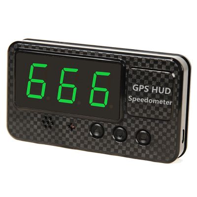 clinmday Car Universal Head-up Display,Large Screen Anti-Slip ABS Accurate Speed Display,for Satellite Speedometer-High-Definition Overspeed Alarm-GPS Mode for All Vehicle Black