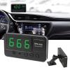 clinmday Car Universal Head-up Display,Large Screen Anti-Slip ABS Accurate Speed Display,for Satellite Speedometer-High-Definition Overspeed Alarm-GPS Mode for All Vehicle Black view 2