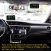 clinmday Car Universal Head-up Display,Large Screen Anti-Slip ABS Accurate Speed Display,for Satellite Speedometer-High-Definition Overspeed Alarm-GPS Mode for All Vehicle Black view 3