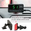 clinmday Car Universal Head-up Display,Large Screen Anti-Slip ABS Accurate Speed Display,for Satellite Speedometer-High-Definition Overspeed Alarm-GPS Mode for All Vehicle Black view 4