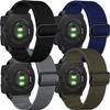 GARTOO 22mm Elastic Watch Bands for Garmin Instinct/Instinct 2 Solar, Soft Stretchy Nylon Sport Replacement Wristband Strap for Garmin Instinct Tactical/Tide/Esports/Solar, Black+Green+Gray+Blue view 1