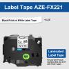 Cruxer 1 Pack Compatible for P-Touch TZe-FX221 TZ-FX221 Flexible Cable Wire Tape Black on White Cassette 0.35"(W) 26.2ft(L) for P Touch PTH110 PTD210 PTD600 PT-P710BT PTD400 PT-D450 Label Marker view 4