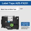 Cruxer 3 Pack Compatible for P-Touch TZe-FX251 TZ-FX251 Flexible Cable Wire Tape Black on White 0.94"(W) 26.2ft(L) for P Touch PT-D600 PT-P700 PT-P710BT PT-P750W PT-D600VP PT-P750W Label Marker view 4