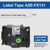 Cruxer 1 Pack Compatible for P-Touch TZe-FX131 TZ-FX131 Flexible Cable Wire Tape Black on Clear Cassette 0.47"(W) 26.2ft(L) for P Touch PTH110 PTD210 PTD600 PT-P710BT PTD400 PT-D450 Label Marker view 4