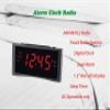 HANNLOMAX HX-151CR Alarm Clock Radio, 1.2 LED Display (Silver Grey) view 2