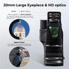 K&F Concept 12X50 Monocular Telescope with Cleaning Cloth, FMC Lens & BAK4 Prism Telescopes for Adults, Sky Captain HD Monocular for Bird Watching Hunting Hiking Camping Travelling view 2