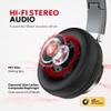 COOSII AC01 Headphones Wired Over Ear, Corded Stereo Headsets with Microphone Volume Control for Adults Teens Kids 3.5mm for Cellphones, Tablets, Laptop, Chromebook (Black Grey) view 3
