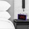 HANNLOMAX HX-151CR Alarm Clock Radio, 1.2 LED Display (Purple) view 4