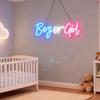 Nordstylee Led "Boy or Girl" Neon Signs Gender Reveal Party Decorations Neon Letters Signs Pregnancy Announcement Party Supplies Baby Shower Yard Signs(blue-pink) view 3