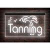 160042 Tanning Beauty Salon Shop Studio Open Display LED Light Neon Sign (12" X 8", White) view 1