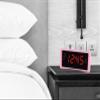 HANNLOMAX HX-151CR Alarm Clock Radio, PLL AM/FM Radio, Dual Alarm, 1.2" Red LED Display, AC Operation only. (Pink) view 4