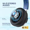 COOSII AC01 Over-Ear Headphones Wired, Passive Noise Isolating Corded Stereo Headsets with Mic Volume Control for Adults Teens 3.5mm for Chromebooks, Laptop, Computer, Tablets, Travel (Black Blue) view 3