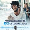 COOSII AC01 Over-Ear Headphones Wired, Passive Noise Isolating Corded Stereo Headsets with Mic Volume Control for Adults Teens 3.5mm for Chromebooks, Laptop, Computer, Tablets, Travel (Black Blue) view 4