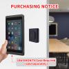 EMONITA iPad Wall Mount with Upgraded 18W Fast Charger, Strong Magnets, 360 Rotation - Black view 2