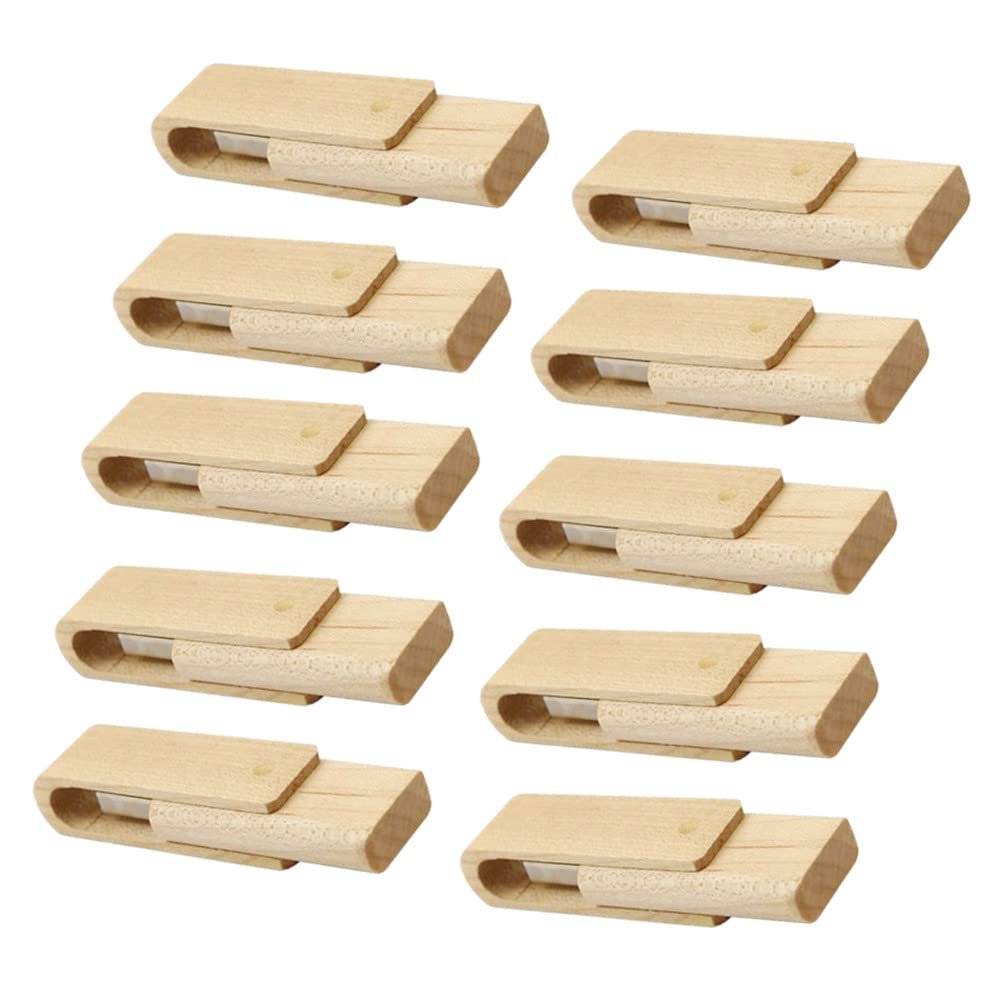 10 PCS USB Wooden Memory Stick Flash Drive USB Thumb Drives Data Storage (USB3.0 8GB)