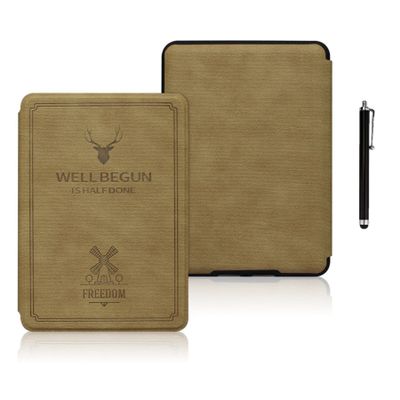 Sakenitly Cover for Kindle Paperwhite 11th (2021 Release, Model NO: M2L3EK or M2L4EK, 6.8 inch), Deer Head Pattern Case  Case Not Suitable for 6 inch Kindle 11th