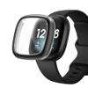 Compatible with Fitbit Sense 4/Versa 2 Screen Protector Case Soft Plated TPU All Around Scratch-Proof Screen Protector Cover Shockproof case for Fitbit Sense 2/Versa 4 (Black) view 2