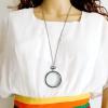 1PC 3X Portable Pocket Present Necklace Reading Magnifier Decoration Pendant Necklace Decorative Gift Magnifying Glass Loupe view 1