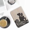 kwmobile Case Compatible with Amazon Kindle (2022/2024) Case - eReader Cover - Girl and Books Black/Beige view 2