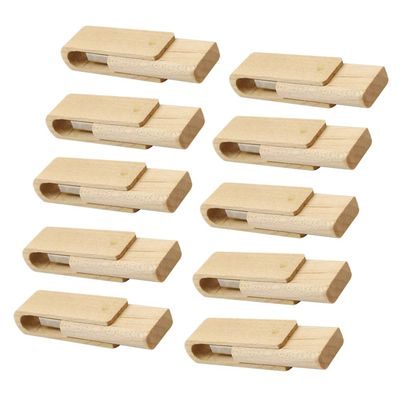 10 PCS USB Wooden Memory Stick Flash Drive USB Thumb Drives Data Storage (USB2.0 8GB)