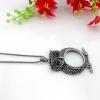 1PC 3X Portable Gift Owl Necklace Reading Magnifier Decoration Pendant Necklace Decorative Magnifying Glass Loupe view 2