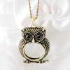 1PC 3X Portable Gift Owl Necklace Reading Magnifier Decoration Pendant Necklace Decorative Magnifying Glass Loupe view 3