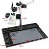 JUIYU Microscope Accessories Kit Multifunction Aluminum Alloy Trinocular Stereo Microscope 76mm Table Work Stand Focusing Holder Microscope Slides (Color : A) view 2