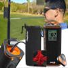 Bushnell Wingman View Golf Speaker Gift Box Bundle - LCD Display, Bluetooth Music & Audible GPS Distances - Perfect Golf Gift - Includes Wingman View, Protective Wingman Pouch, Gift Box, Red Bow view 1