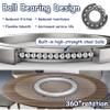 Lazy Susan Turntable Rings Rotating Bearing, 12-100 Cm Turntable Base Bearing, 360 Smooth Rotating Silent Turntable Ball Bearing, For Dining Table TV Computer Monitor view 4