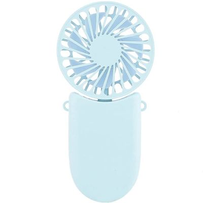 RMENST Mini Handheld Fan,Portable Foldable Fan,with 3 Speed,Personal USB Rechargeable, for Office Outdoor Sport Home (Color : Blue)