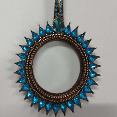 1PC Portable Fashion Necklace Reading 3X Magnifier Pendant Necklace Decorative Magnifying Glass Sweater Chain Sunflower Necklace