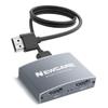 NEWCARE 1x2 HDMI Splitter, 4K@60Hz for Dual Monitors - 3.9Ft High Speed Cable, Silver view 4