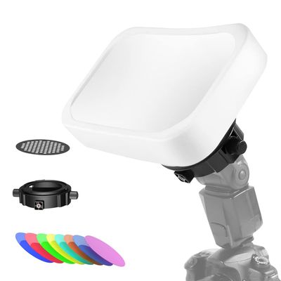 Photography Lighting Flash Diffuser Set, LENSGO Professional Flash Kit Flash Diffuser Modifier Bundle Diffusion Dome for All Square and Round Head Lights for Superior Light Control(D35)