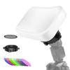 Photography Lighting Flash Diffuser Set, LENSGO Professional Flash Kit Flash Diffuser Modifier Bundle Diffusion Dome for All Square and Round Head Lights for Superior Light Control(D35) view 1