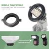 Photography Lighting Flash Diffuser Set, LENSGO Professional Flash Kit Flash Diffuser Modifier Bundle Diffusion Dome for All Square and Round Head Lights for Superior Light Control(D35) view 2