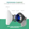 Photography Lighting Flash Diffuser Set, LENSGO Professional Flash Kit Flash Diffuser Modifier Bundle Diffusion Dome for All Square and Round Head Lights for Superior Light Control(D35) view 3