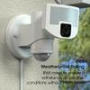 Philex Security Light Motion Outdoor, Motion Sensor, 1700 Lumen Floodlight, WiFi Camera with App Control, IP65 Weatherproof with 3 Zone Intruder Detection, 210 Field of Vision view 2