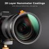 77mm Variable ND3-1000 (1.5-10 Stops) ND Lens Filter & Shockproof MCUV Filters Kit (2 Pcs) 28 Multi-Coatings for Camera Lens (Nnao-X Series) view 4