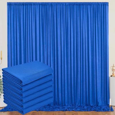 30ftx10ft Royal Blue Backdrop Curtain Panels for Parties, 6 Panels 5ftx10ft Wrinkle Free Polyester Photography Backdrop Drapes for Wedding Birthday Party