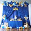 30ftx10ft Royal Blue Backdrop Curtain Panels for Parties, 6 Panels 5ftx10ft Wrinkle Free Polyester Photography Backdrop Drapes for Wedding Birthday Party view 3