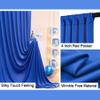 30ftx10ft Royal Blue Backdrop Curtain Panels for Parties, 6 Panels 5ftx10ft Wrinkle Free Polyester Photography Backdrop Drapes for Wedding Birthday Party view 4