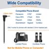 Wantek Binaural/Single Phone Headset with Microphone Noise Cancelling,Telephone Headset 2.5mm with Microphone Noise Cancelling & Volume Controls view 4