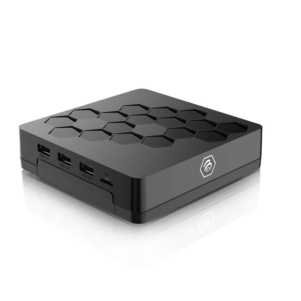 BuzzTV U5 Android 11 TV Box, Quad-Core Amlogic S905x4 Processor, 4GB DDR4 RAM, 32GB Storage, 6th Generation Wireless AX, 4K UHD Streaming Media Player