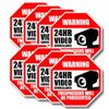 10x Video Camera Surveillance Warning Sign Pack - Home Outdoor Indoor CCTV Alarm Security Sticker Vinyl Waterproof Recording Alert Decal (3") view 1
